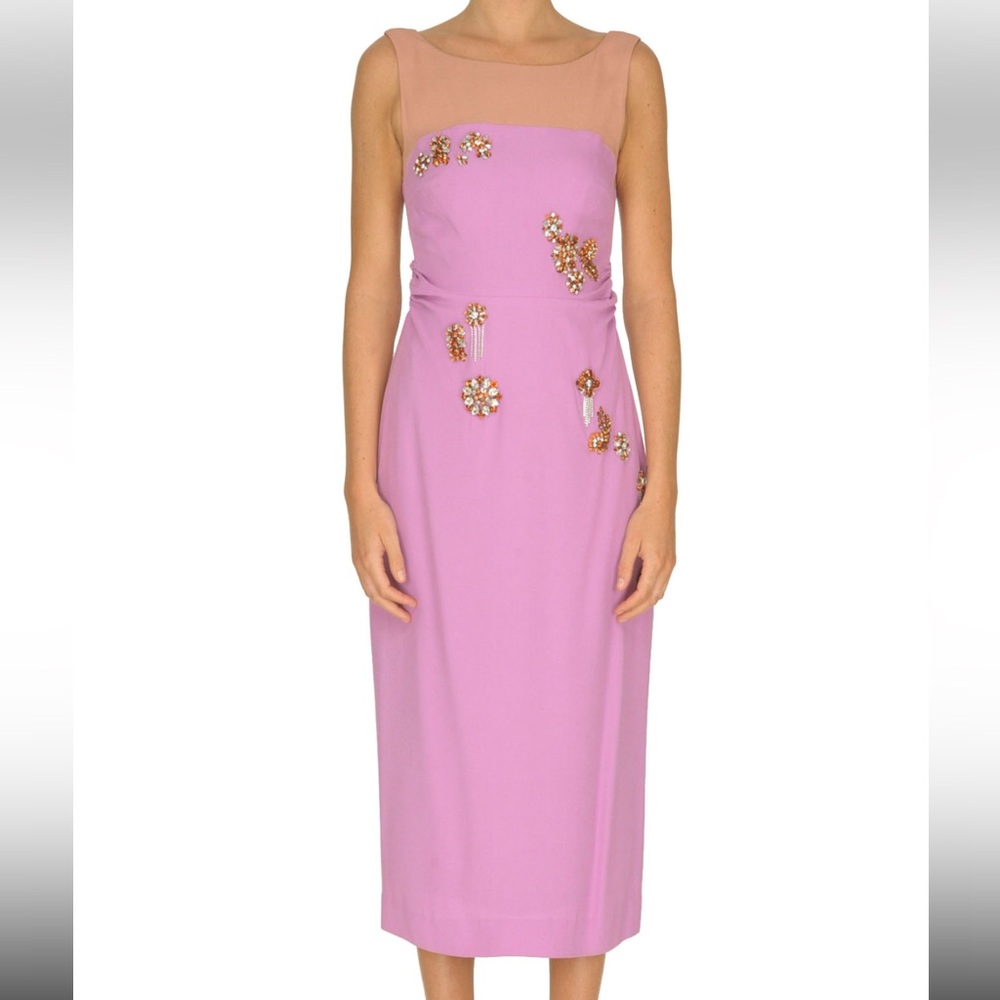 Dries Van Noten Embellished Pink Dress